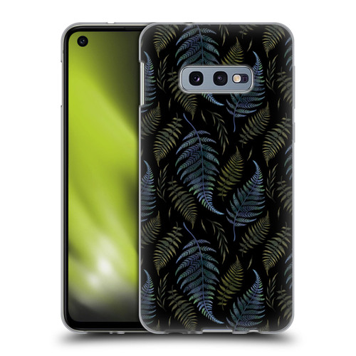 Episodic Drawing Pattern Leaves Soft Gel Case for Samsung Galaxy S10e