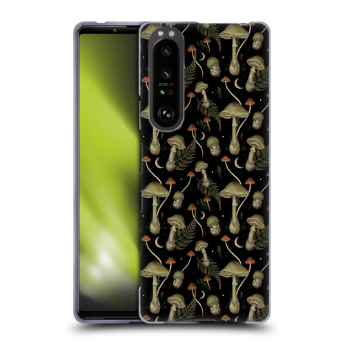 Episodic Drawing Pattern Death Cap Soft Gel Case for Sony Xperia 1 III
