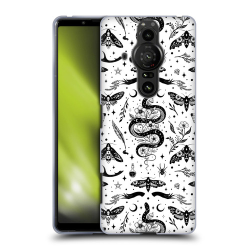 Episodic Drawing Pattern Flash Tattoo Soft Gel Case for Sony Xperia Pro-I