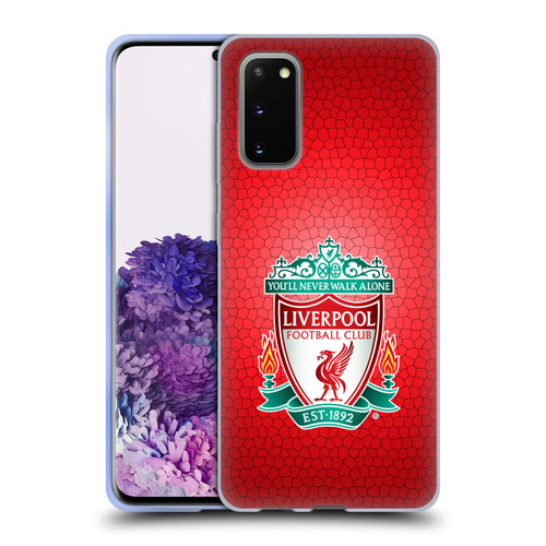 Liverpool Football Club Crest 2 Red Pixel 1 Soft Gel Case for Samsung Galaxy S20 / S20 5G