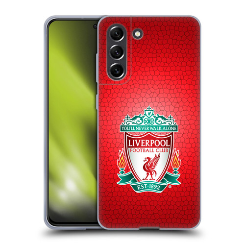 Liverpool Football Club Crest 2 Red Pixel 1 Soft Gel Case for Samsung Galaxy S21 FE 5G