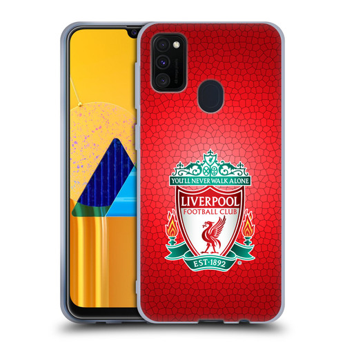 Liverpool Football Club Crest 2 Red Pixel 1 Soft Gel Case for Samsung Galaxy M30s (2019)/M21 (2020)