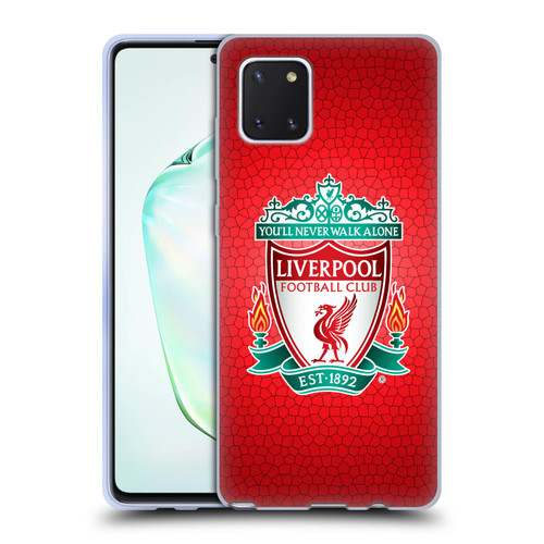 Liverpool Football Club Crest 2 Red Pixel 1 Soft Gel Case for Samsung Galaxy Note10 Lite