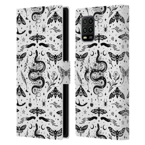 Episodic Drawing Pattern Flash Tattoo Leather Book Wallet Case Cover For Xiaomi Mi 10 Lite 5G