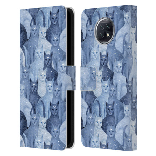 Episodic Drawing Pattern Cats Leather Book Wallet Case Cover For Xiaomi Redmi Note 9T 5G