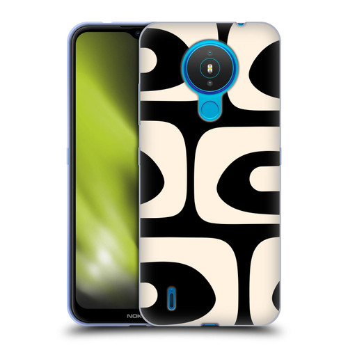 Kierkegaard Design Studio Retro Abstract Patterns Modern Piquet Black Cream Soft Gel Case for Nokia 1.4