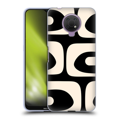 Kierkegaard Design Studio Retro Abstract Patterns Modern Piquet Black Cream Soft Gel Case for Nokia G10