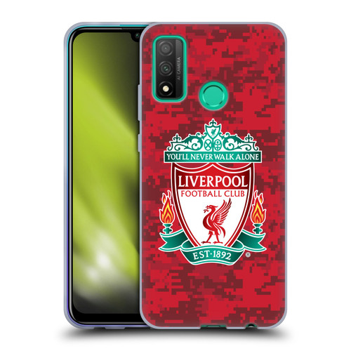 Liverpool Football Club Digital Camouflage Home Red Crest Soft Gel Case for Huawei P Smart (2020)