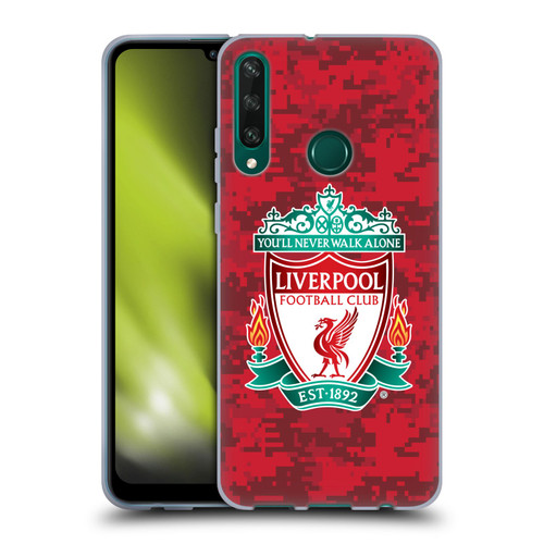 Liverpool Football Club Digital Camouflage Home Red Crest Soft Gel Case for Huawei Y6p