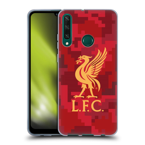 Liverpool Football Club Digital Camouflage Home Red Soft Gel Case for Huawei Y6p