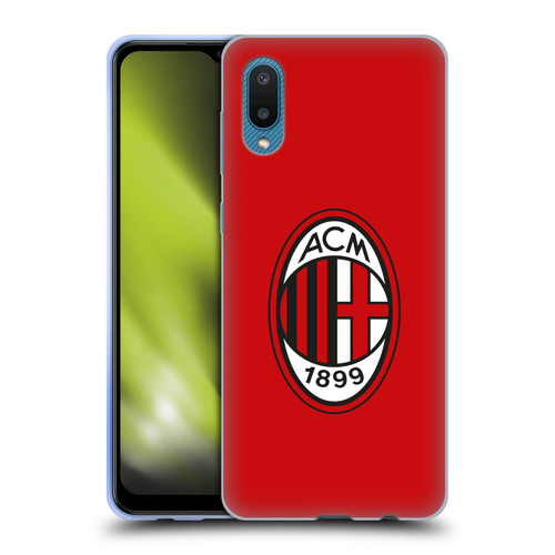 AC Milan Crest Full Colour Red Soft Gel Case for Samsung Galaxy A02/M02 (2021)