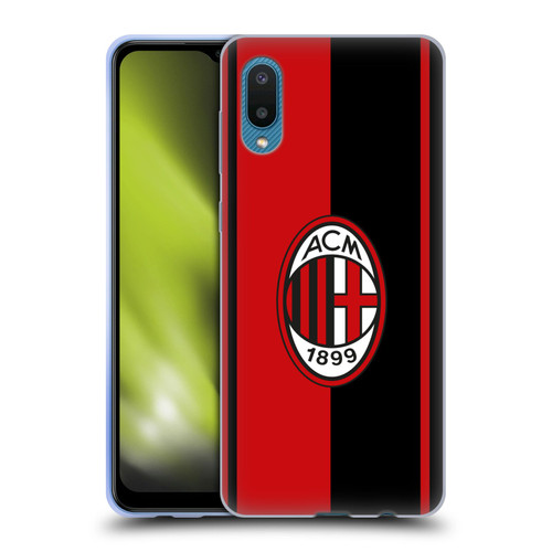 AC Milan Crest Red And Black Soft Gel Case for Samsung Galaxy A02/M02 (2021)