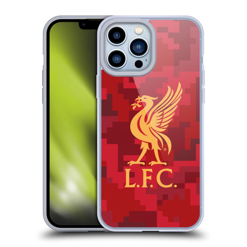 Liverpool Football Club Digital Camouflage Home Red Soft Gel Case for Apple iPhone 13 Pro Max