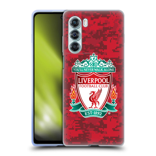 Liverpool Football Club Digital Camouflage Home Red Crest Soft Gel Case for Motorola Edge S30 / Moto G200 5G