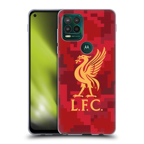 Liverpool Football Club Digital Camouflage Home Red Soft Gel Case for Motorola Moto G Stylus 5G 2021