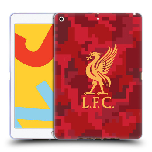 Liverpool Football Club Digital Camouflage Home Red Soft Gel Case for Apple iPad 10.2 2019/2020/2021