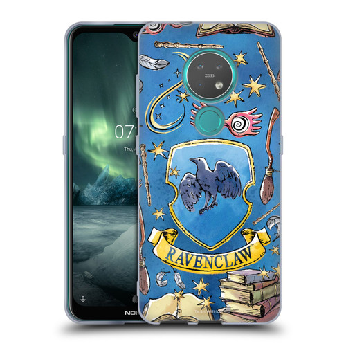 Harry Potter Deathly Hallows XIII Ravenclaw Pattern Soft Gel Case for Nokia 6.2 / 7.2