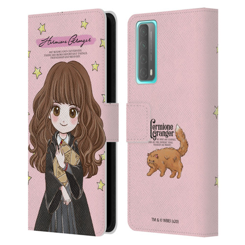 Harry Potter Deathly Hallows XXXVII Hermione Granger Leather Book Wallet Case Cover For Huawei P Smart (2021)