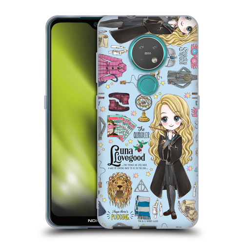 Harry Potter Deathly Hallows XXXVII Luna Pattern Soft Gel Case for Nokia 6.2 / 7.2