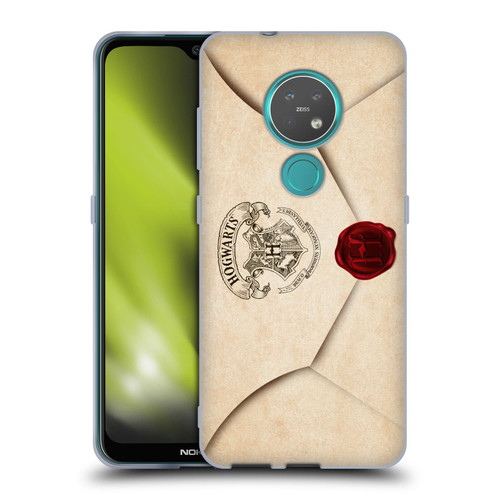 Harry Potter Hogwarts Letter Envelope Acceptance Parchment Soft Gel Case for Nokia 6.2 / 7.2