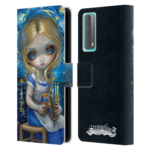 Strangeling Art Impressionist Night Leather Book Wallet Case Cover For Huawei P Smart (2021)