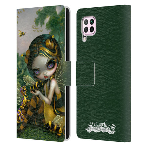 Strangeling Dragon Bee Fairy Leather Book Wallet Case Cover For Huawei Nova 6 SE / P40 Lite