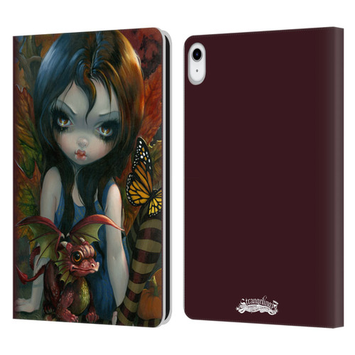 Strangeling Dragon Autumn Fairy Leather Book Wallet Case Cover For Apple iPad 10.9 2022/2025