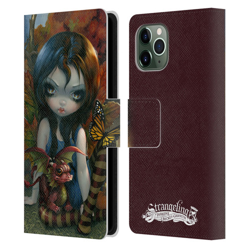 Strangeling Dragon Autumn Fairy Leather Book Wallet Case Cover For Apple iPhone 11 Pro