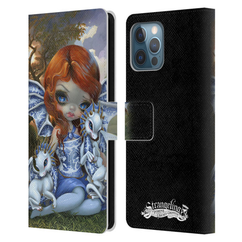 Strangeling Dragon Blue Willow Fairy Leather Book Wallet Case Cover For Apple iPhone 12 Pro Max
