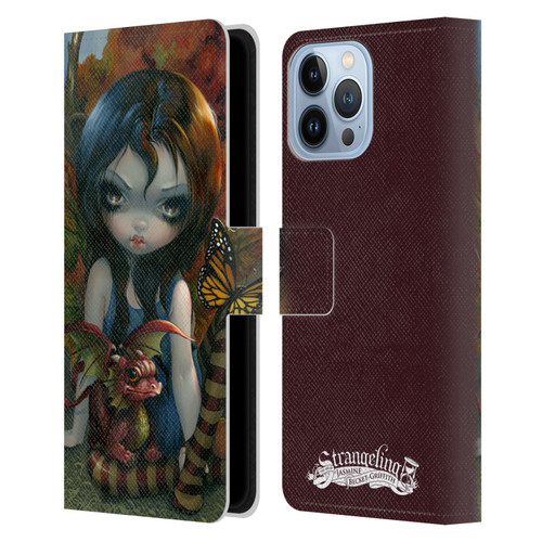 Strangeling Dragon Autumn Fairy Leather Book Wallet Case Cover For Apple iPhone 13 Pro Max
