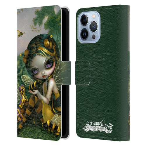 Strangeling Dragon Bee Fairy Leather Book Wallet Case Cover For Apple iPhone 13 Pro Max