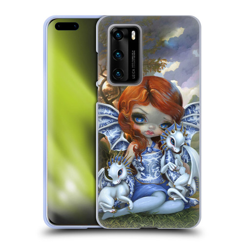 Strangeling Dragon Blue Willow Fairy Soft Gel Case for Huawei P40 5G