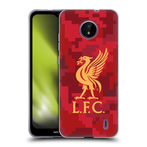 Liverpool Football Club Digital Camouflage Home Red Soft Gel Case for Nokia C10 / C20