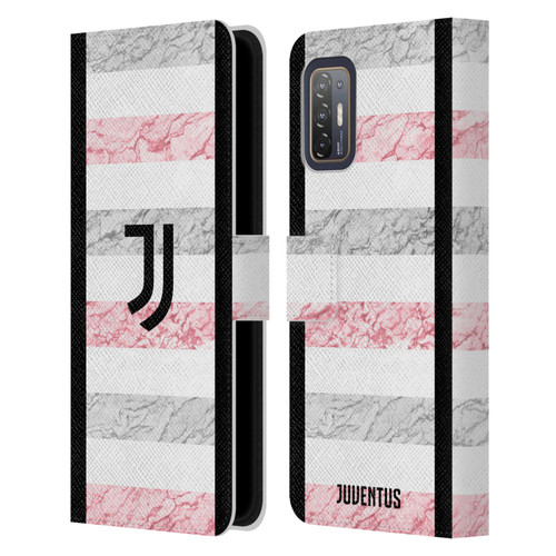 Juventus Football Club 2023/24 Match Kit Away Leather Book Wallet Case Cover For HTC Desire 21 Pro 5G