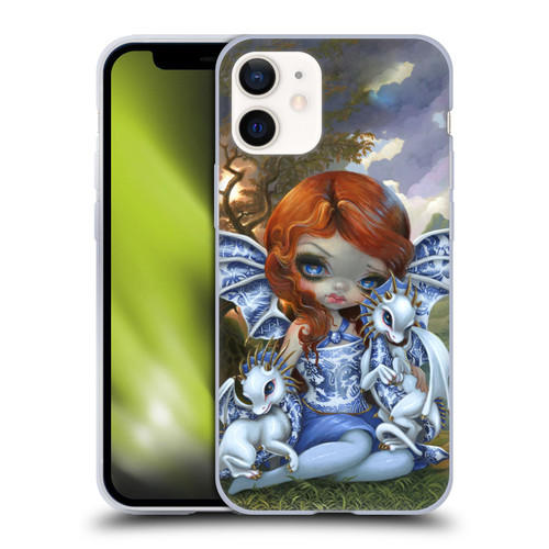 Strangeling Dragon Blue Willow Fairy Soft Gel Case for Apple iPhone 12 Mini