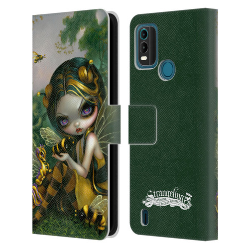 Strangeling Dragon Bee Fairy Leather Book Wallet Case Cover For Nokia G11 Plus