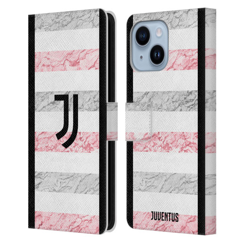 Juventus Football Club 2023/24 Match Kit Away Leather Book Wallet Case Cover For Apple iPhone 14 Plus
