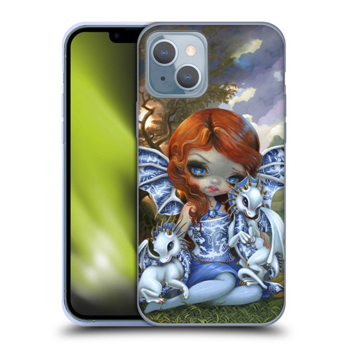 Strangeling Dragon Blue Willow Fairy Soft Gel Case for Apple iPhone 14