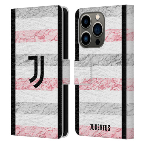 Juventus Football Club 2023/24 Match Kit Away Leather Book Wallet Case Cover For Apple iPhone 14 Pro