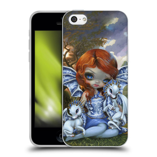 Strangeling Dragon Blue Willow Fairy Soft Gel Case for Apple iPhone 5c