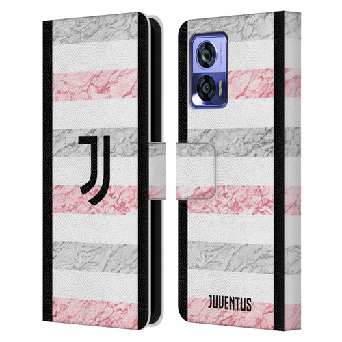 Juventus Football Club 2023/24 Match Kit Away Leather Book Wallet Case Cover For Motorola Edge 30 Neo 5G