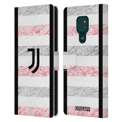 Juventus Football Club 2023/24 Match Kit Away Leather Book Wallet Case Cover For Motorola Moto G9 Play