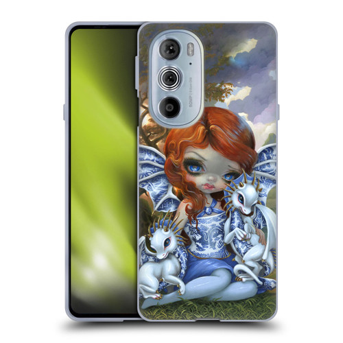 Strangeling Dragon Blue Willow Fairy Soft Gel Case for Motorola Edge X30