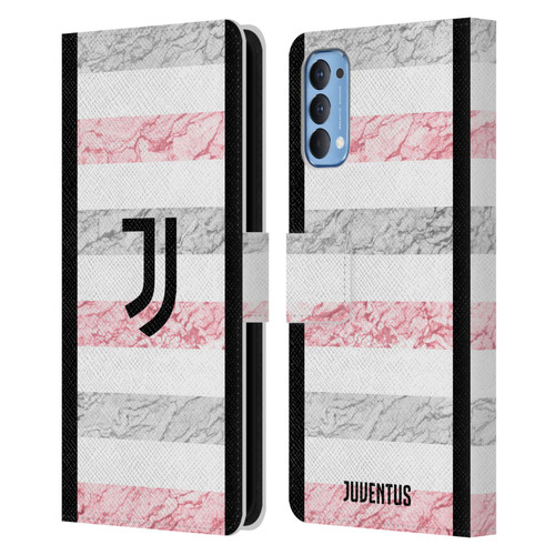 Juventus Football Club 2023/24 Match Kit Away Leather Book Wallet Case Cover For OPPO Reno 4 5G