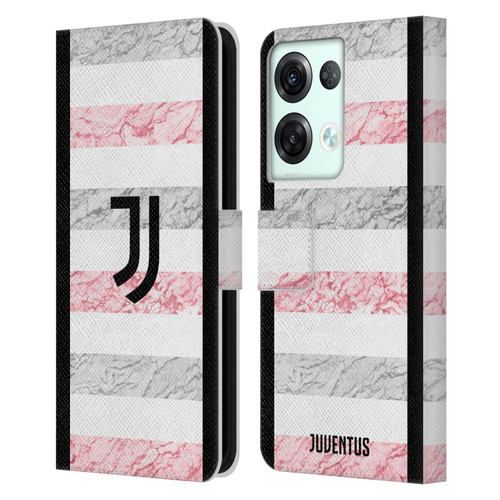 Juventus Football Club 2023/24 Match Kit Away Leather Book Wallet Case Cover For OPPO Reno8 Pro