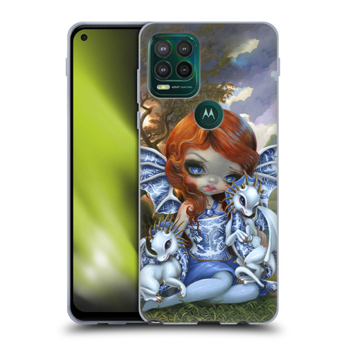 Strangeling Dragon Blue Willow Fairy Soft Gel Case for Motorola Moto G Stylus 5G 2021