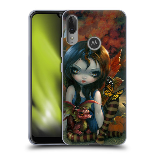 Strangeling Dragon Autumn Fairy Soft Gel Case for Motorola Moto E6 Plus