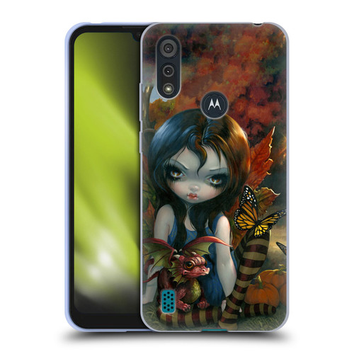 Strangeling Dragon Autumn Fairy Soft Gel Case for Motorola Moto E6s (2020)