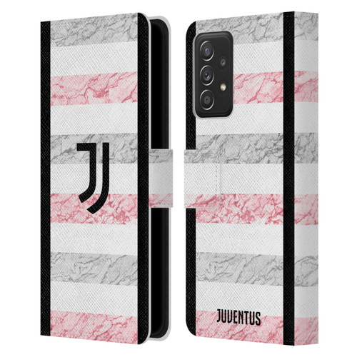 Juventus Football Club 2023/24 Match Kit Away Leather Book Wallet Case Cover For Samsung Galaxy A52 / A52s / 5G (2021)