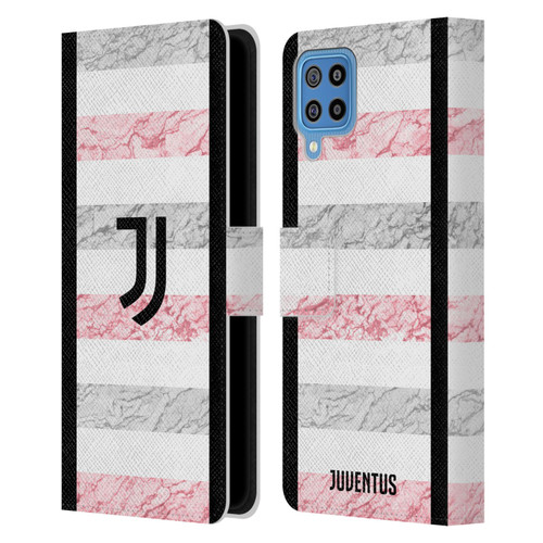 Juventus Football Club 2023/24 Match Kit Away Leather Book Wallet Case Cover For Samsung Galaxy F22 (2021)